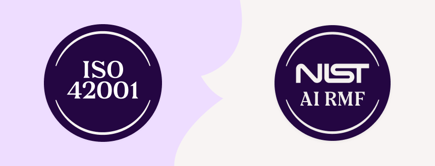 Blog Article Banner: ISO 42001 vs NIST AI RMF: Where the Data Integrity Gap Actually Lives